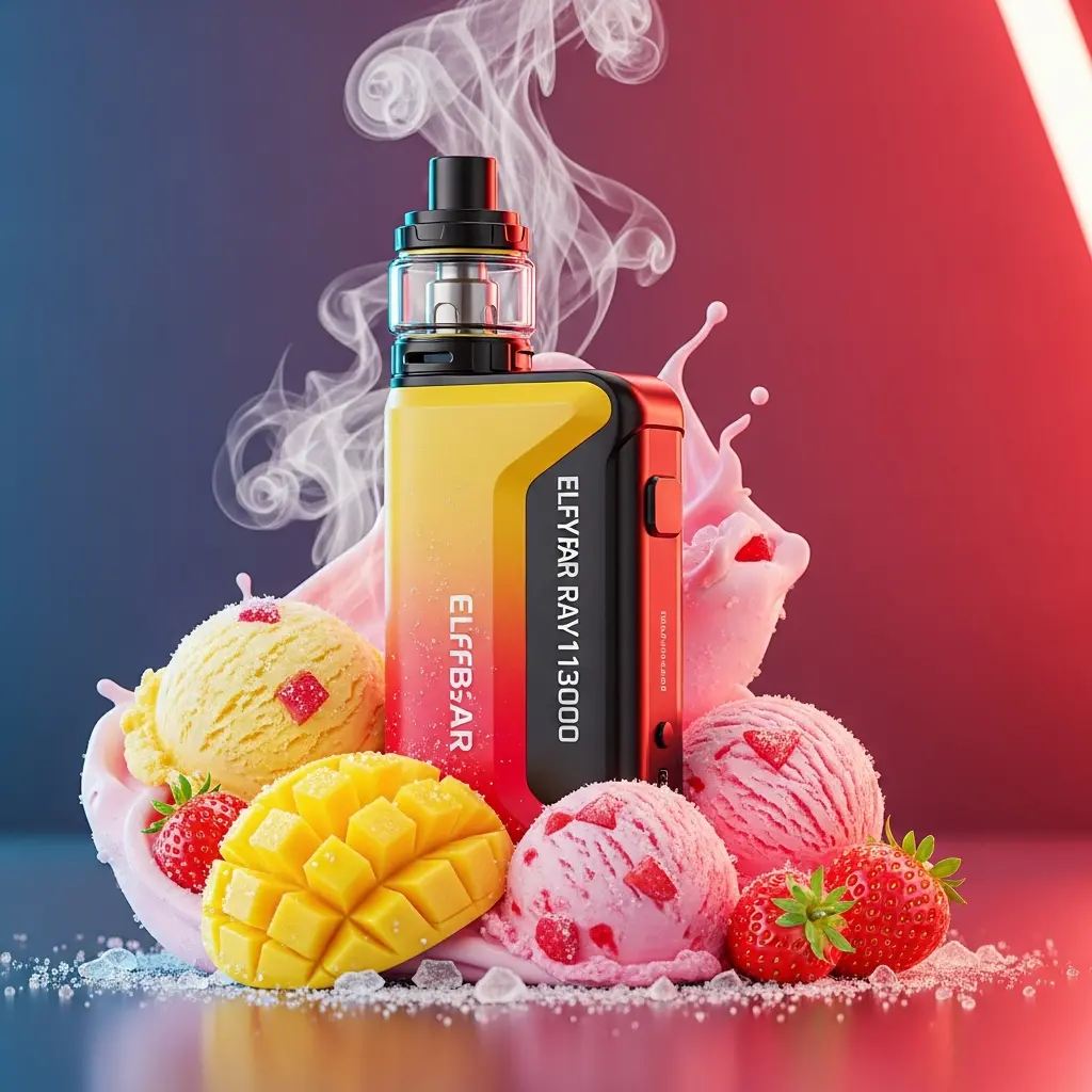 Elfbar RAYA D1 13000 Mango Strawberry Ice Cream